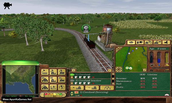 Railroad Tycoon 3 Screenshot 1, Full Version, PC Game, Download Free