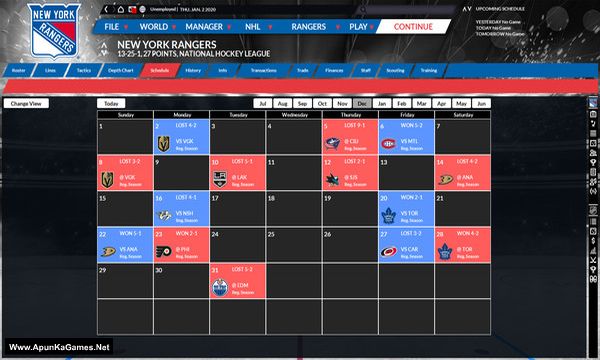 Franchise Hockey Manager 6 Screenshot 2, Full Version, PC Game, Download Free