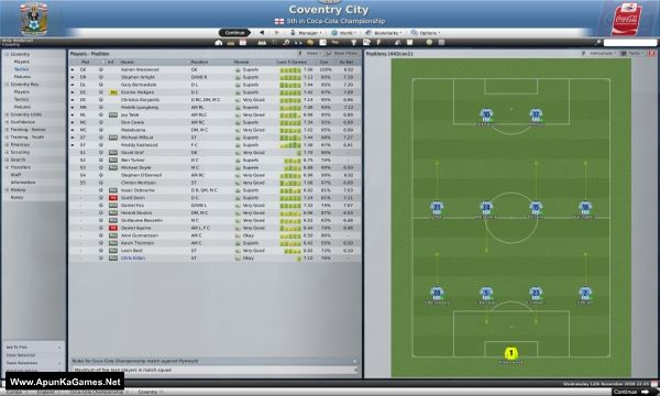 Football Manager 2009 Screenshot 1, Full Version, PC Game, Download Free