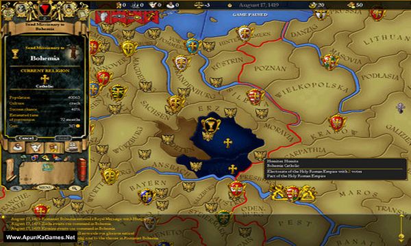 For The Glory A Europa Universalis Game Screenshot 1, Full Version, PC Game, Download Free