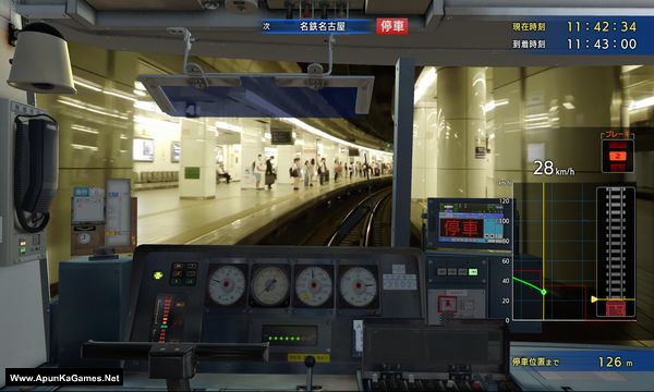 Japanese Rail Sim: Operating the MEITETSU Line Screenshot 1, Full Version, PC Game, Download Free