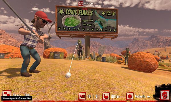 Golf VS Zombies Screenshot 1, Full Version, PC Game, Download Free