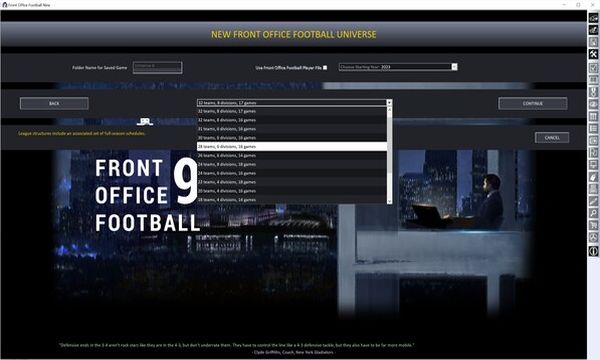 Front Office Football Nine Screenshot 1, Full Version, PC Game, Download Free