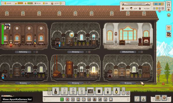 Ale Abbey - Monastery Brewery Tycoon Screenshot 1, Full Version, PC Game, Download Free
