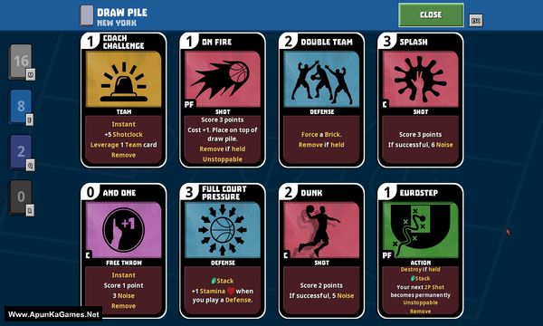 Clutchtime: Basketball Deckbuilder Screenshot 3, Full Version, PC Game, Download Free